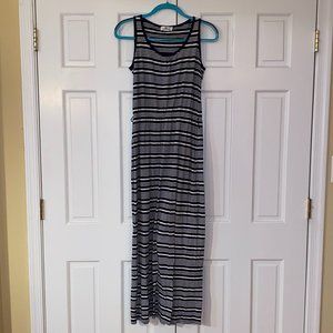 Vineyard Vines Navy and White Striped Maxi Dress
